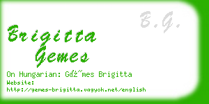 brigitta gemes business card